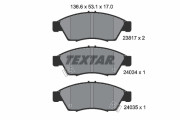 2381701 Sada brzdových destiček, kotoučová brzda TEXTAR