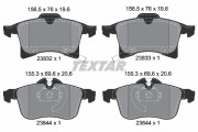 2383281 Sada brzdových destiček, kotoučová brzda Lightweight Technology TEXTAR