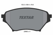 2386301 Sada brzdových destiček, kotoučová brzda TEXTAR