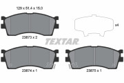 2387301 Sada brzdových destiček, kotoučová brzda TEXTAR