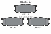 2387601 Sada brzdových destiček, kotoučová brzda TEXTAR