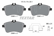 2388101 Sada brzdových destiček, kotoučová brzda epad TEXTAR