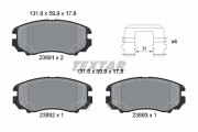2389105 Sada brzdových destiček, kotoučová brzda epad TEXTAR