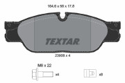 2390801 Sada brzdových destiček, kotoučová brzda epad TEXTAR