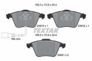 2391301 Sada brzdových destiček, kotoučová brzda epad TEXTAR
