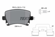 2391402 Sada brzdových destiček, kotoučová brzda epad TEXTAR