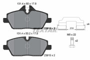 2391601 Sada brzdových destiček, kotoučová brzda TEXTAR