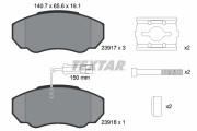 2391701 Sada brzdových destiček, kotoučová brzda epad TEXTAR