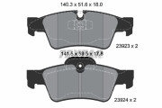 2392301 Sada brzdových destiček, kotoučová brzda epad TEXTAR