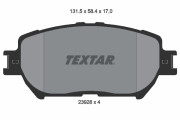 2392801 Sada brzdových destiček, kotoučová brzda TEXTAR