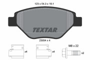 2393401 Sada brzdových destiček, kotoučová brzda epad TEXTAR