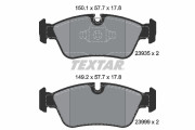 2393581 Sada brzdových destiček, kotoučová brzda Lightweight Technology TEXTAR