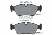 2393501 Sada brzdových destiček, kotoučová brzda epad TEXTAR