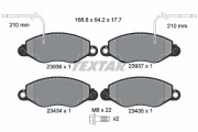 2393601 Sada brzdových destiček, kotoučová brzda epad TEXTAR