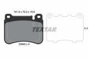 2394501 Sada brzdových destiček, kotoučová brzda epad TEXTAR