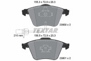 2395001 Sada brzdových destiček, kotoučová brzda epad TEXTAR