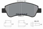 2395401 Sada brzdových destiček, kotoučová brzda epad TEXTAR