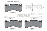 2395503 Sada brzdových destiček, kotoučová brzda epad TEXTAR