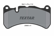 2395501 Sada brzdových destiček, kotoučová brzda epad TEXTAR