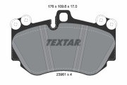 2396101 Sada brzdových destiček, kotoučová brzda TEXTAR