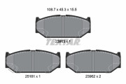 2396302 Sada brzdových destiček, kotoučová brzda epad TEXTAR
