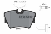 2398001 Sada brzdových destiček, kotoučová brzda epad TEXTAR