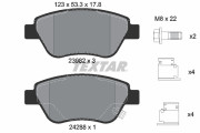 2398202 Sada brzdových destiček, kotoučová brzda epad TEXTAR