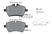 2398401 Sada brzdových destiček, kotoučová brzda epad TEXTAR
