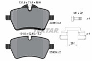2398404 Sada brzdových destiček, kotoučová brzda epad TEXTAR