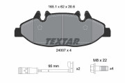 2400701 Sada brzdových destiček, kotoučová brzda epad TEXTAR