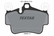 2404901 Sada brzdových destiček, kotoučová brzda TEXTAR