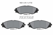 2406201 Sada brzdových destiček, kotoučová brzda TEXTAR