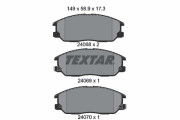 2406801 Sada brzdových destiček, kotoučová brzda TEXTAR