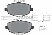 2407303 Sada brzdových destiček, kotoučová brzda epad TEXTAR