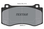 2407501 Sada brzdových destiček, kotoučová brzda epad TEXTAR