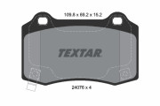2407601 Sada brzdových destiček, kotoučová brzda epad TEXTAR