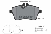 2407701 Sada brzdových destiček, kotoučová brzda epad TEXTAR
