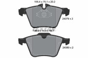 2407903 Sada brzdových destiček, kotoučová brzda epad TEXTAR
