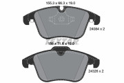 2408401 Sada brzdových destiček, kotoučová brzda epad TEXTAR