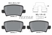 2408601 Sada brzdových destiček, kotoučová brzda epad TEXTAR