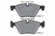 2409601 Sada brzdových destiček, kotoučová brzda epad TEXTAR