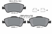 2412201 Sada brzdových destiček, kotoučová brzda epad TEXTAR