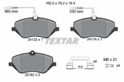 2413303 Sada brzdových destiček, kotoučová brzda epad TEXTAR