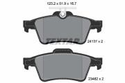 2413781 Sada brzdových destiček, kotoučová brzda Lightweight Technology TEXTAR