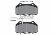 2416202 Sada brzdových destiček, kotoučová brzda epad TEXTAR