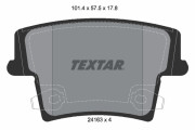 2416301 Sada brzdových destiček, kotoučová brzda TEXTAR