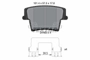 2416303 Sada brzdových destiček, kotoučová brzda epad TEXTAR
