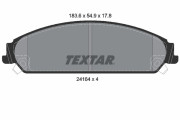 2416401 Sada brzdových destiček, kotoučová brzda epad TEXTAR
