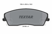2416601 Sada brzdových destiček, kotoučová brzda epad TEXTAR