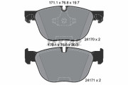 2417001 Sada brzdových destiček, kotoučová brzda epad TEXTAR